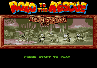 Заставка игры Rolo to the Rescue
